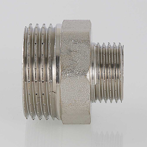 Ниппель переходной 1/2"х1" Valtec (никель) (VTr.580.N.0604) Ниппель переходной 1/2"х1" Valtec (никель) (VTr.580.N.0604)