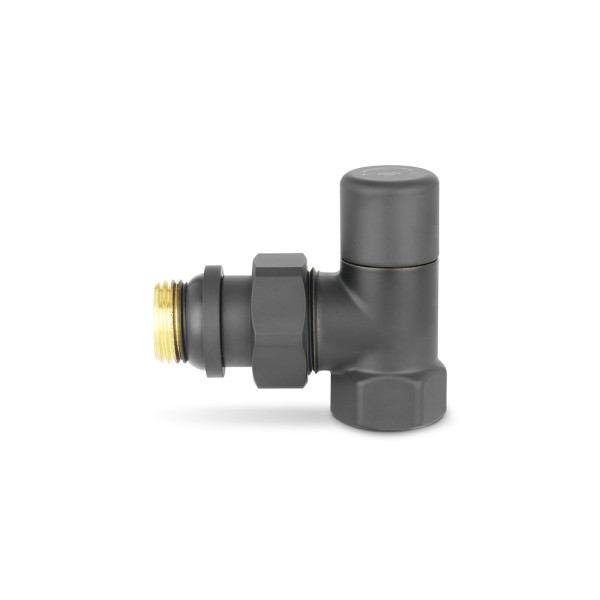Клапан регулировочный угловой 1/2" Varmega VMDV01 (черный) (VMDV01-210404) Клапан регулировочный угловой 1/2" Varmega VMDV01 (черный) (VMDV01-210404)