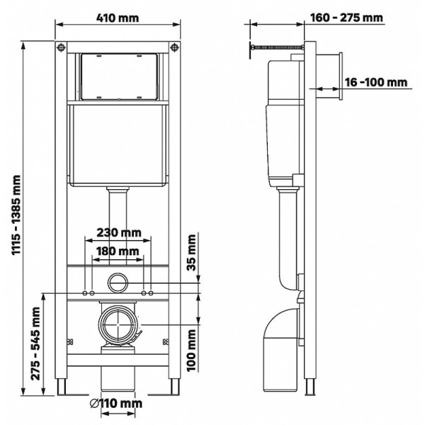 Комплект инсталляция с унитазом Berges Atom Line кнопка хром глянец, унитаз Quattro S Rimless 49 см, сиденье с soft-close (043361) Комплект инсталляция с унитазом Berges Atom Line кнопка хром глянец, унитаз Quattro S Rimless 49 см, сиденье с soft-close (043361)