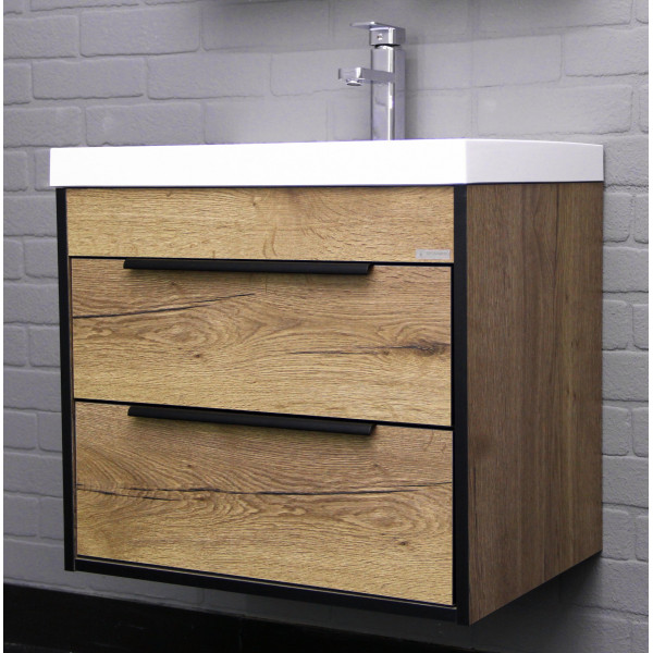 Тумба подвесная под умывальник Bazis 60 Alfa B2 Домино (DA6102T) Тумба подвесная под умывальник Bazis 60 Alfa B2 Домино (DA6102T)