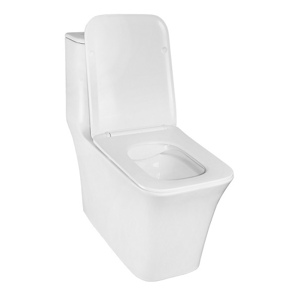 Унитаз напольный Azario Stoun 405x750x780 с сиденьем с микролифтом белый (AZ-1109)