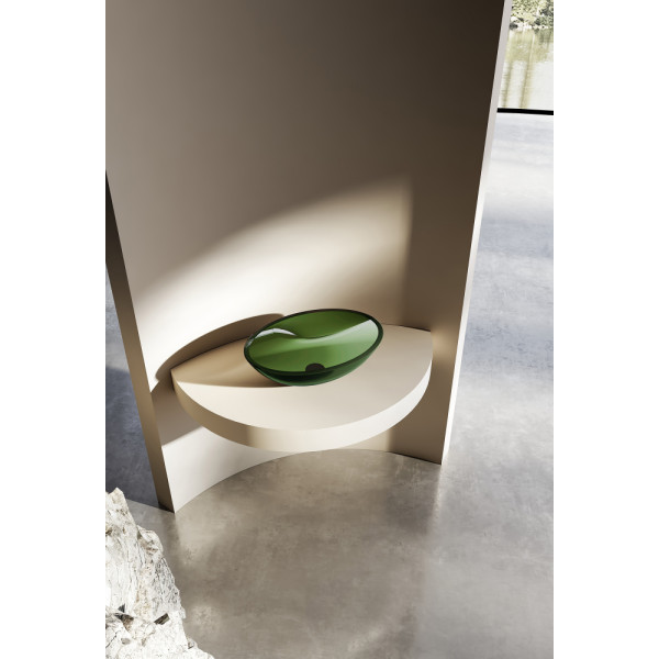 Раковина накладная Abber Kristall 500x350 зеленый (AT2802Emerald) Раковина накладная Abber Kristall 500x350 зеленый (AT2802Emerald)