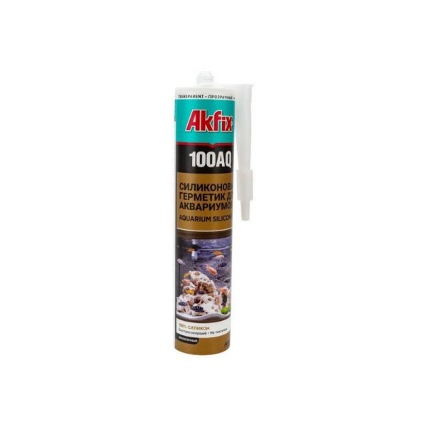 Герметик силиконовый аквариумный Akfix 100AQ, 280 мл. (прозрачный) (SA080.28T)
