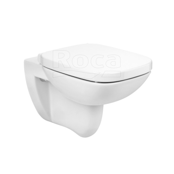 Инсталляция для подвесного Roca Debba Rimless с унитазом, с сиденьем микролифт+кнопка смыва Roca ACTIVE PL 52B, хром глянец (Z.RU93.1.044.1)