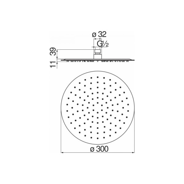 Верхний душ Nobili хром (AD139/120CR) Верхний душ Nobili хром (AD139/120CR)