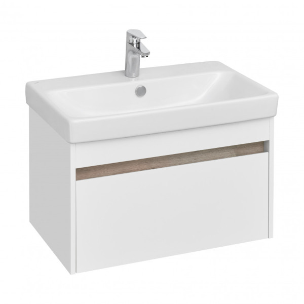 Тумба подвесная Aquaton Марти 682x427x400 белый, дуб эндгрейн (1.A267.5.01M.Y01.0)