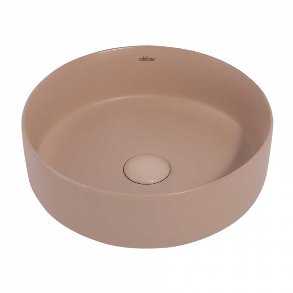 Раковина накладная Abber Bequem бежевая матовая (AC2108MBB) Раковина накладная Abber Bequem бежевая матовая (AC2108MBB)
