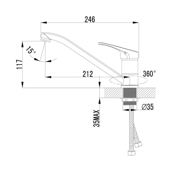 Смеситель для кухни Lemark Partner (LM6554C) Смеситель для кухни Lemark Partner (LM6554C)