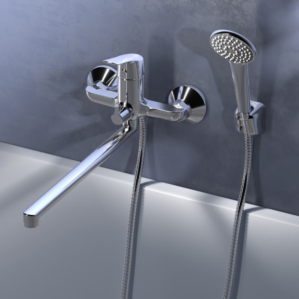 Смеситель для ванны и душа Voda Reef с душевым комплектом (RE31)