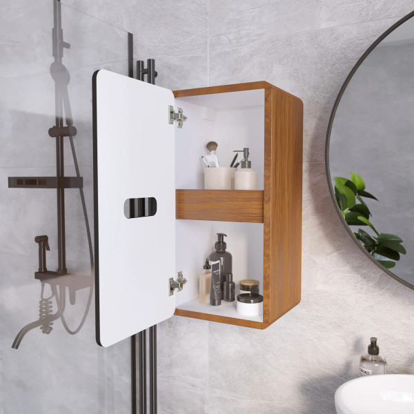 Пенал подвесной 1Marka Vortex  350x300x70 (орех ноче тортона/монолит найт) (Ц0000033030)