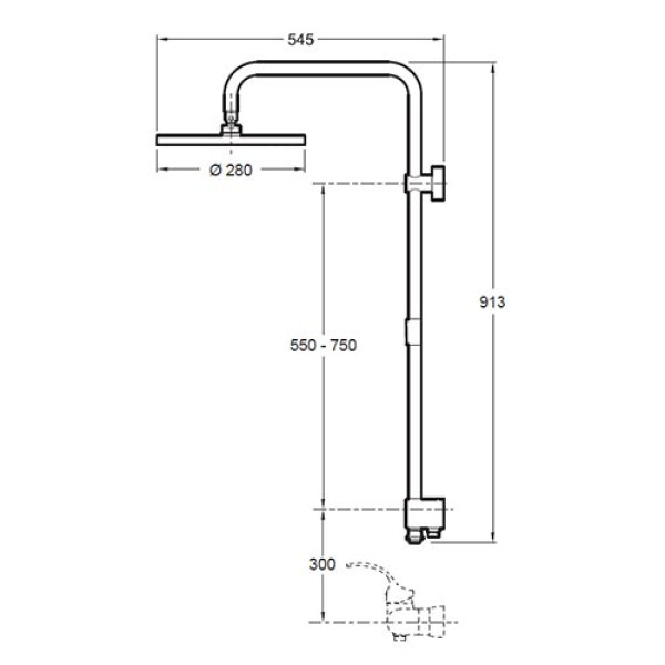 Душевой гарнитур Jacob Delafon Eо (E11716-CP) Душевой гарнитур Jacob Delafon Eо (E11716-CP)