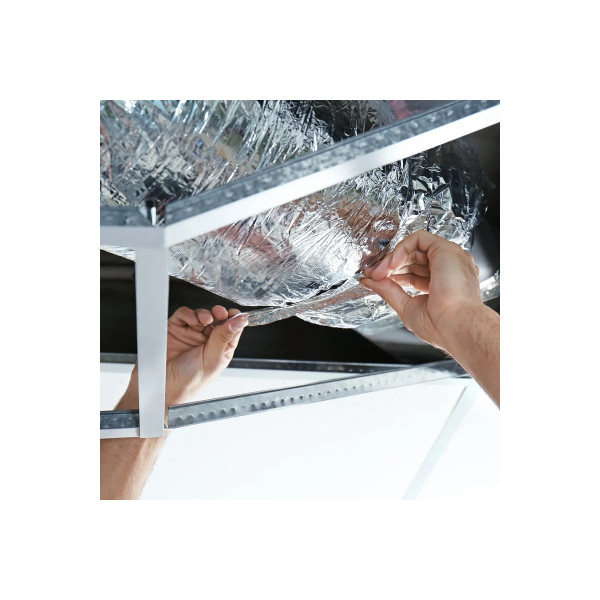 Лента алюминиевая клейкая Aviora 50 мм х 50 м (302-009) Лента алюминиевая клейкая Aviora 50 мм х 50 м (302-009)