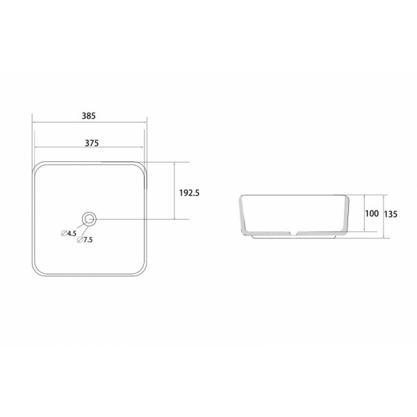 Раковина накладная Abber Rechteck светло-зеленая матовая (AC2211MCG)