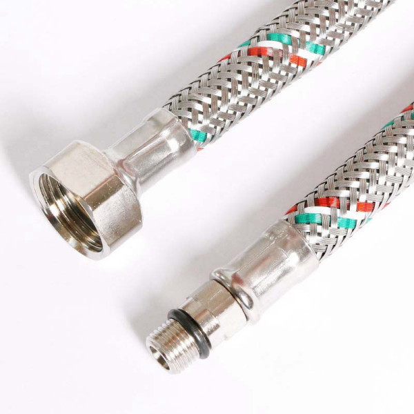 Подводка гибкая для смесителя Uni-Fitt 400 мм 1/2"*М10х1 DN 8 оплётка из нерж. стали (502S2804)