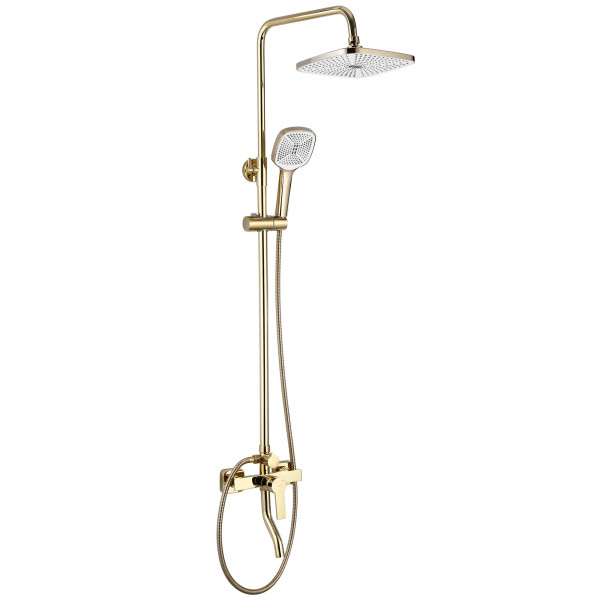 Душевая система с изливом Rea Argus Gold (REA-P7840)