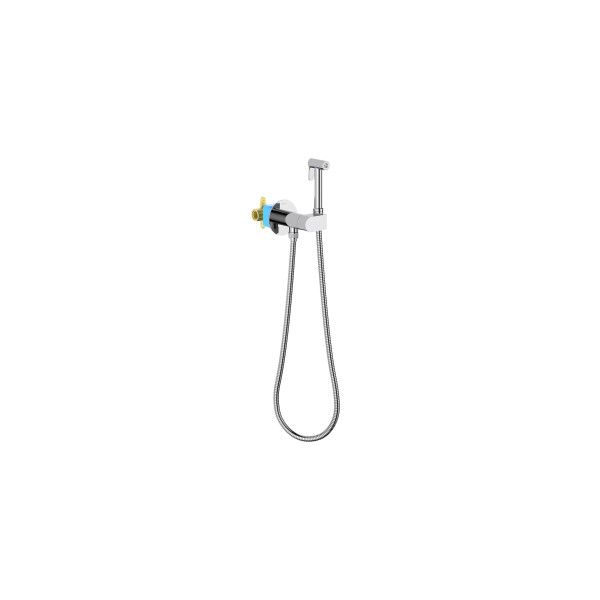 Смеситель с гигиеническим душем Aquatek Оберон хром (AQ1024CR) Смеситель с гигиеническим душем Aquatek Оберон хром (AQ1024CR)