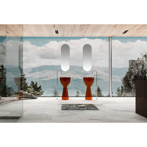 Раковина напольная ABBER Kristall 45x45 коричневая (AT2703Opal) Раковина напольная ABBER Kristall 45x45 коричневая (AT2703Opal)