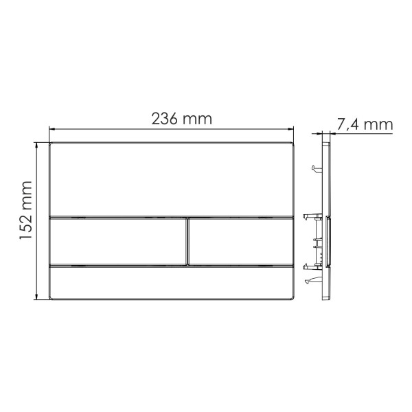 Инсталляция для унитаза WasserKRAFT Glan с клавишей смыва белая (66TLT.010.ME.WH.WH04)