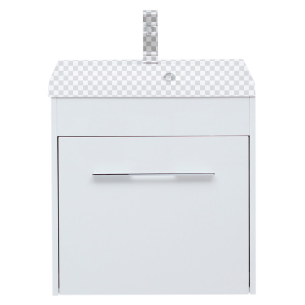 Тумба подвесная Aquanet Августа 58 белый (ручки хром) (00274017)