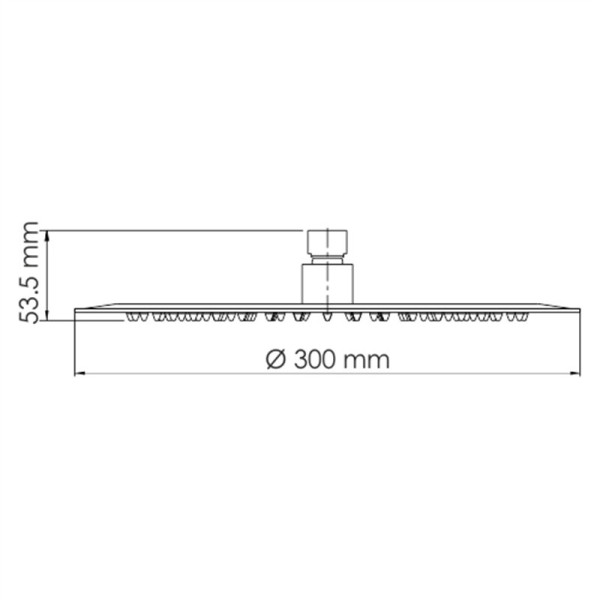 Верхний душ WasserKRAFT золотой (A262)