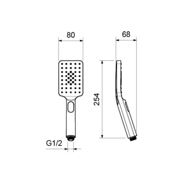 Лейка душевая Aquatek Лира хром (AQ2005CR)