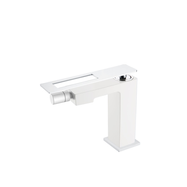 Смеситель для биде Boheme Q белый (146-WCR)