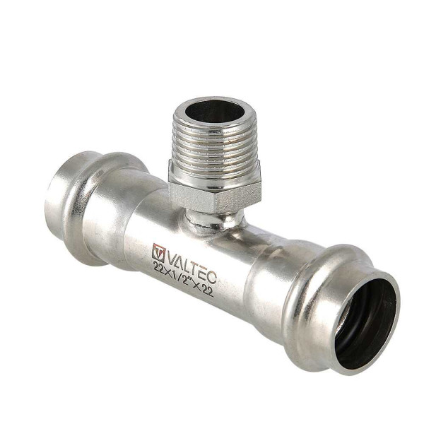 Тройник переходной Valtec 15*1/2"Н*15 (нерж.ст., пресс) (VTi.933.I.150415) Тройник переходной Valtec 15*1/2"Н*15 (нерж.ст., пресс) (VTi.933.I.150415)