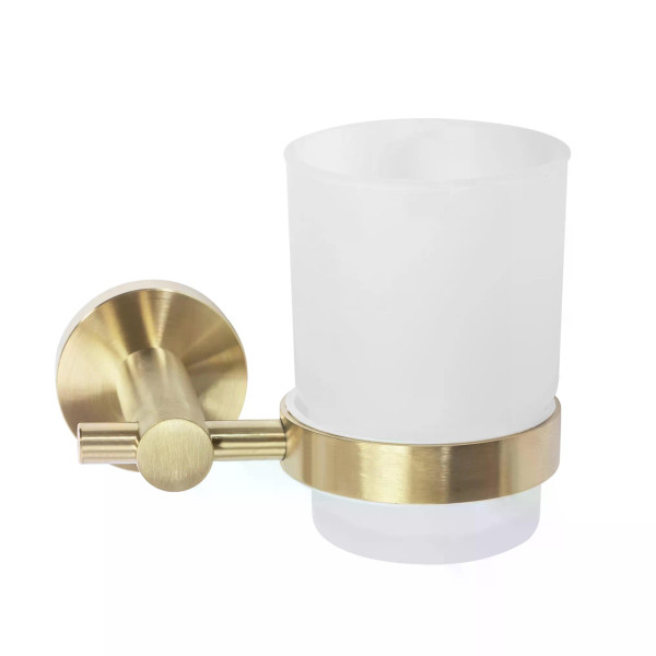 Стакан настенный Rea 322233 Gold mat золото матовое (REA-77087)