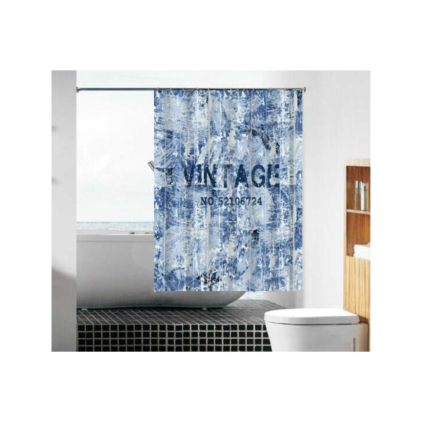 Шторка для ванны текстильная Melodia 180х180 см Винтаж (MZ-93)