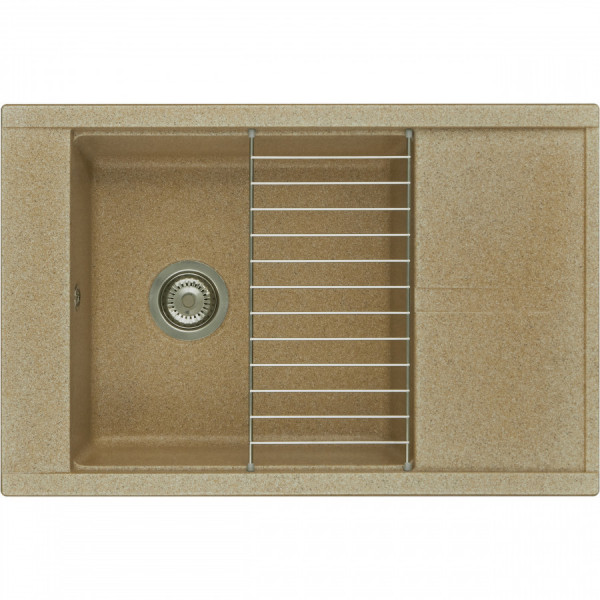 Мойка для кухни врезная Aquaton Делия 78 516x787x218 песочный (1.A715.1.32D.E22.0) Мойка для кухни врезная Aquaton Делия 78 516x787x218 песочный (1.A715.1.32D.E22.0)
