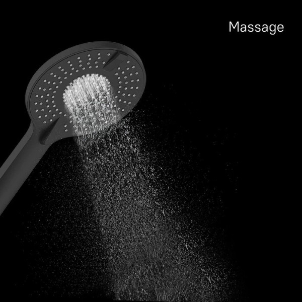 Душевая лейка Milardo Rora черная (ROR4FBRM18)