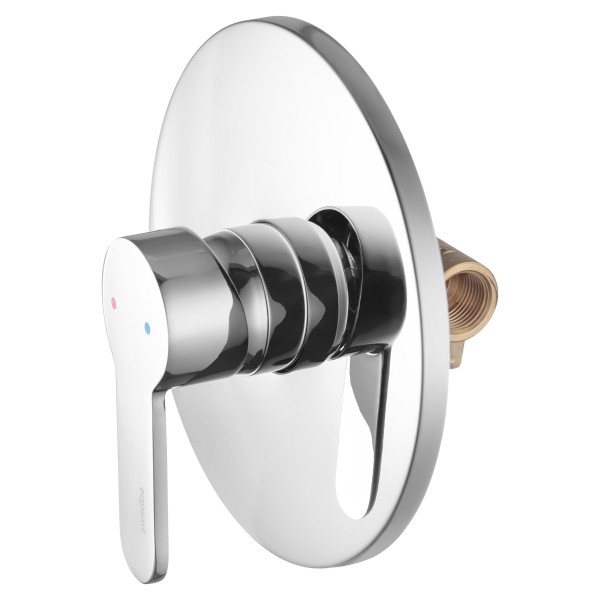 Смеситель для душа встраиваемый Swedbe Platta подключение на 1 выход хром (5517) Смеситель для душа встраиваемый Swedbe Platta подключение на 1 выход хром (5517)