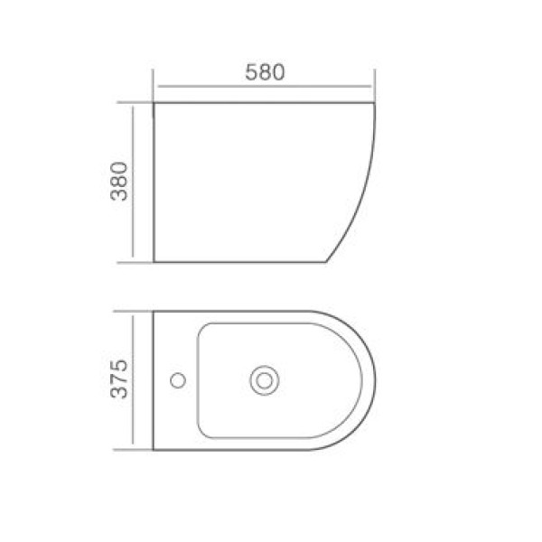 Биде напольное Timo Kuilo 580*375*380 белое (TK-402) Биде напольное Timo Kuilo 580*375*380 белое (TK-402)