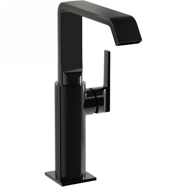 Смеситель для раковины Vitra Suit глянцевый черный (A4276539)