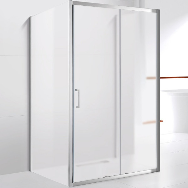 Душевой уголок Cezares Molveno 150x90x195 стекло матовое, профиль хром (MOLVENO-AH-12-150/90-P-Cr)