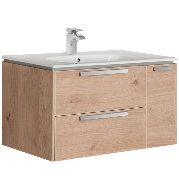 Тумба подвесная Roca Lago 80x44,8x49 светлый дуб (857296444) Тумба подвесная Roca Lago 80x44,8x49 светлый дуб (857296444)