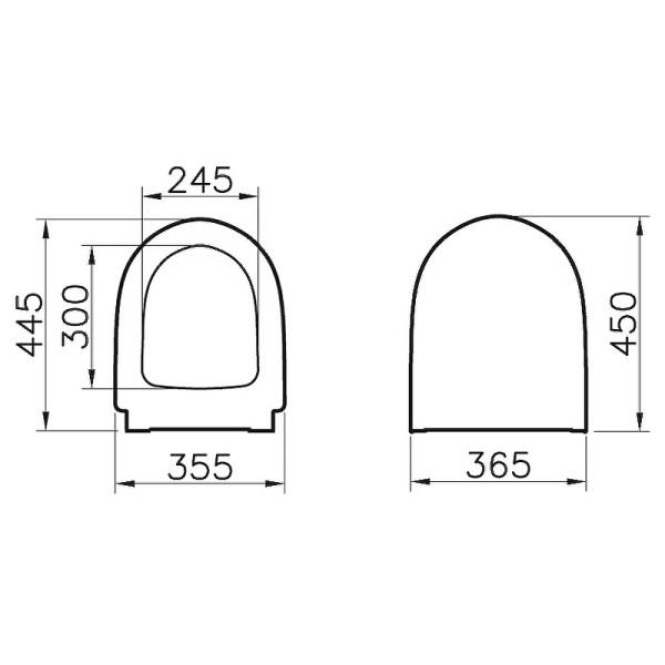 Сиденье для унитаза Vitra Sento с микролифтом, дюропласт, съемное (86-003-009)