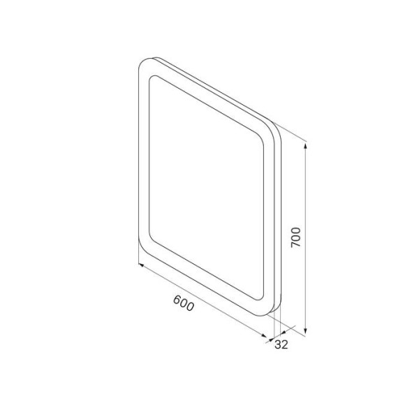 Зеркало с подсветкой Iddis Edifice 70x60 (ЗЛП108) Зеркало с подсветкой Iddis Edifice 70x60 (ЗЛП108)