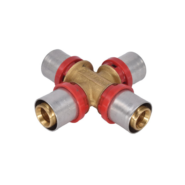 Крестовина Tiemme 20х20х20х20 латунь (пресс) (1650320 / 1687G20202020CZ) Крестовина Tiemme 20х20х20х20 латунь (пресс) (1650320 / 1687G20202020CZ)