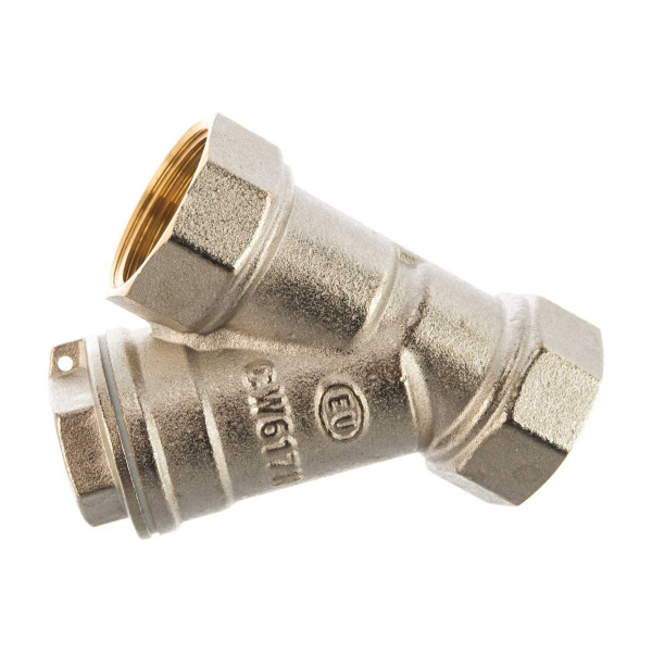 Фильтр косой 3/4" ВВ Kromwell (никель) (KW.400.05 / EU.YT4009047 34_k) Фильтр косой 3/4" ВВ Kromwell (никель) (KW.400.05 / EU.YT4009047 34_k)
