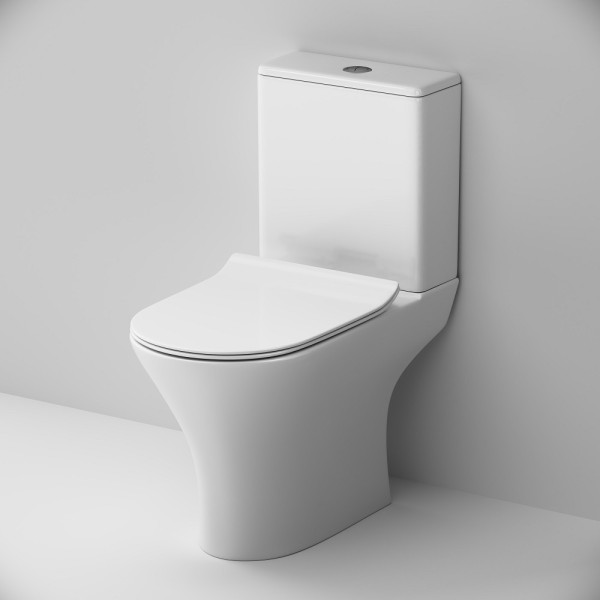 Унитаз-компакт AM.PM Sense безободковый с сидением микролифт (C748600SC)