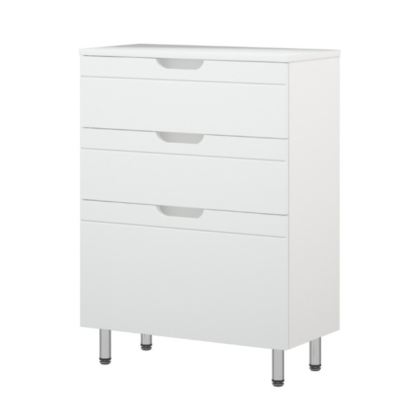 Комод Melodia Омега 60 3 ящика белый (MFR80009WT)