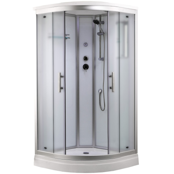 Душевая кабина Timo T-6601 Silver Fabric 100x100x220 стекло матовое, профиль хром (T-6601 S F) Душевая кабина Timo T-6601 Silver Fabric 100x100x220 стекло матовое, профиль хром (T-6601 S F)