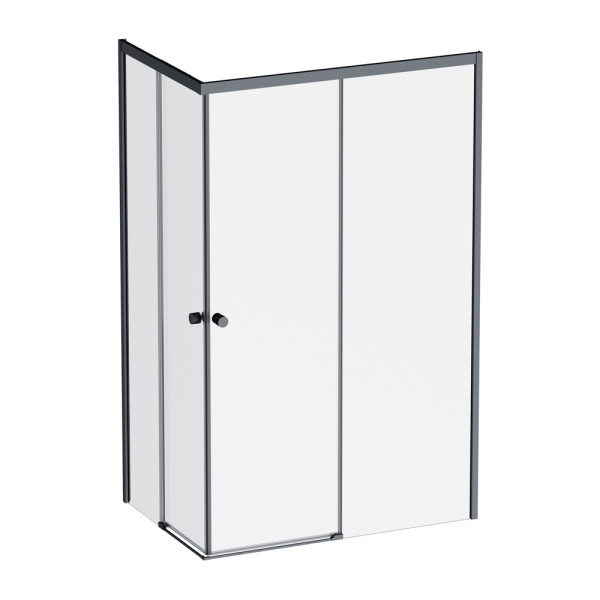 Душевой уголок AM.PM X-joy 120x80 стекло прозрачное, профиль черный матовый (W94G-403-120280-BT1K)