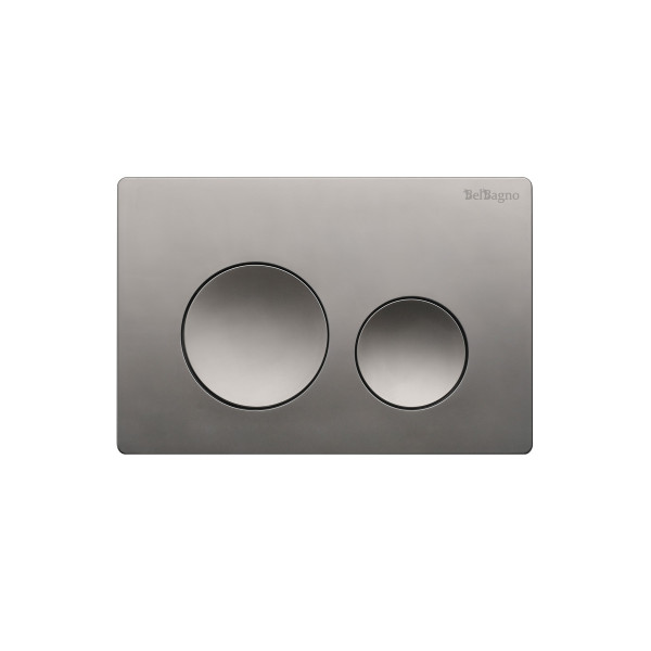 Клавиша смывная BelBagno оружейная сталь (BB-03C-GM) Клавиша смывная BelBagno оружейная сталь (BB-03C-GM)
