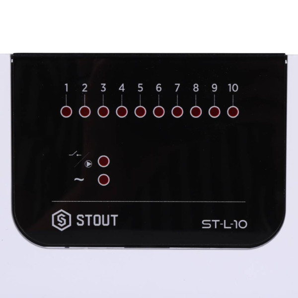 Контроллер для теплого пола проводной Stout L-10 (10 зон) (STE-0101-010000)