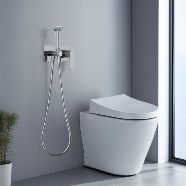 Смеситель с гигиеническим душем Aquatek Оберон хром (AQ1220CR) Смеситель с гигиеническим душем Aquatek Оберон хром (AQ1220CR)