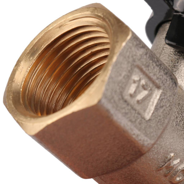 Кран Stout 1/2"x1/2" ВР шаровой накидной гайкой (ручка бабочка) (SVB-0009-000015)