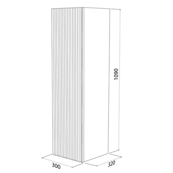 Пенал подвесной Iddis Bild 30x32x109 дуб светлый (BIL30V0i97)