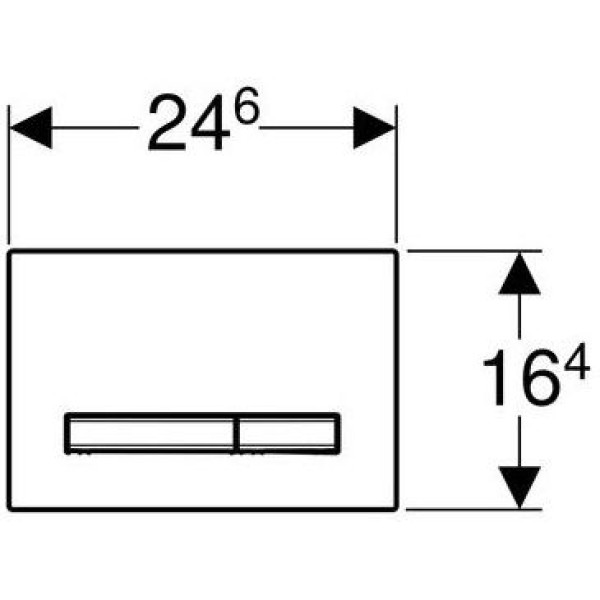 Клавиша смывная Geberit Sigma 50 (115.788.TG.2)